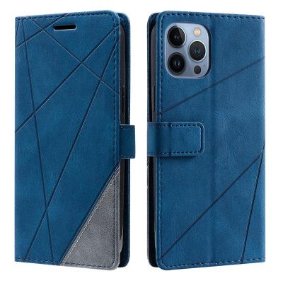 China Shockproof High Quality stock case for iphone 1112 13 14 pro max Leather Flip Wallet Mobile Phone Case for iphone  678 plus XR for sale