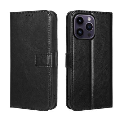 China Shockproof card slot kickstand case for iphone 1112 13 14 pro max Leather Flip Wallet Mobile Phone Case for iphone  678 plus XR for sale