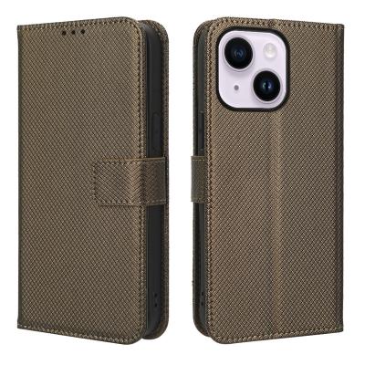 China Shockproof diamond pattern flip wallet case for iphone 14 mini xs pro max leather case for Samsung S22 S21 S23 PLUS ultra for sale