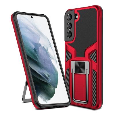 China Shockproof 2 in 1 TPU+PC metal Ring Holder Bracket Hybrid case For iphone 14 13 12 11 7plus 8plus Car Magnet Back Cover for sale