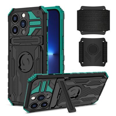 China Shockproof 360 rotation adjustable flexible wrist strap case for iphone 14 pro max shockproof kickstand case for iphone 13 12 11 xr 678 for sale