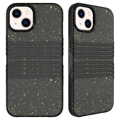 China Shockproof biodegradable wheat straw phone case for iphone 14 pro max eco friendly mobile phone case for ip14 pro 13 12 11 for sale