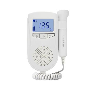 China Beautiful Shape Plastic Portable Safety New Products Baby Doppler Heartbeat Recorder Fetal Monitor for sale