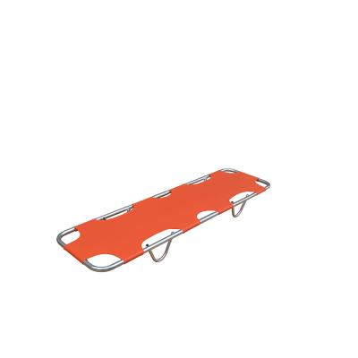 China Aluminum Alloy 2021 Newest Used Hospital Used Ground Folding Stretcher For Seriously Injured Patient for sale