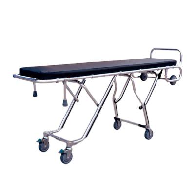 China Aluminum Alloy China Factory Wholesale Hospital Emergency Ambulance Medical Stretcher Folding With Wheels for sale