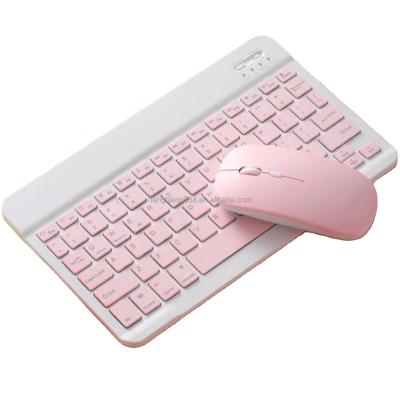 China Waterproof Rechargeable BT Mini Wireless Keyboard Mouse Combo BT Wireless Keyboard and Mouse Combo for Windows Laptop Tablet for sale