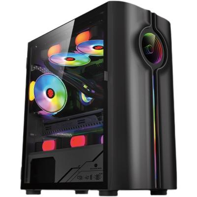 China Wholesale Cool Aluminum Alloy Desktop ATX PC Case Gaming Computer Glass Cases and Towers for Office for sale