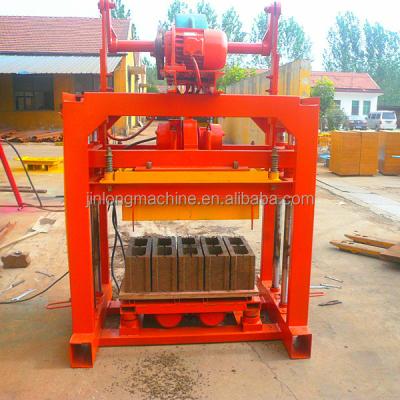 China concrete block making machine qt4-40 hollow cheap manual fly ash cement brick making machine for sale