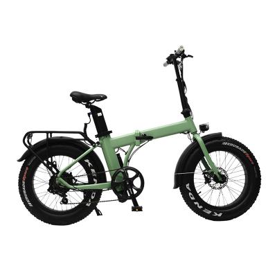 China Hot Selling Aluminum Alloy New Design City Long Range Seatpost Removable Battery 20 Inch E-Bike 48v 500w Fat Tire Folding Electric Bike for sale