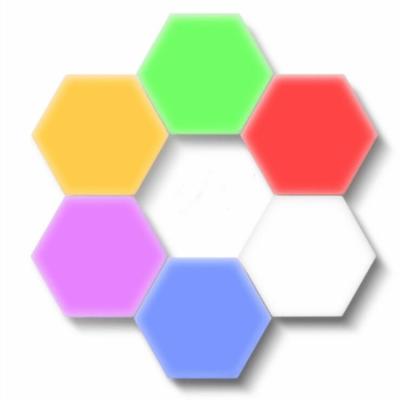 China Simple Color Contemporary Six Type Honeycomb Diy Led Hexagon Light for sale