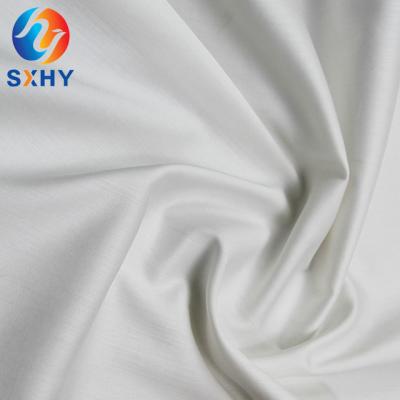 China Wrinkle Resistant Textile 97% Cotton 3% Spandex 40*40+40D 133*72 Dyed White Elastane Satin Shirt Garment Fabric for sale