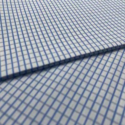 Cina Wholesale CVC waterproof 60/40 45*45 133*72 customized cotton poplin telas plaid print fabric for shirting canvas in vendita