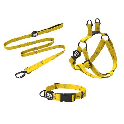 China Guangzhou Stored Pet Supplies 2021 Private Label Dog Harness and Designer Collar Leash Set. for sale