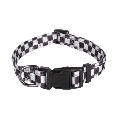 China Eco-Friendly Reflective Night Safety Light Pet Reflective Adjustable Collar With Custom Printing Design for sale