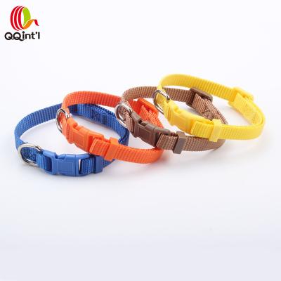 China Small DETACHED Colorful Nylon Loose Dog Collar Factory For Pet for sale