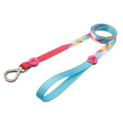 China DETACHED Sublimation Printing Soft Adjustable Polyester Padded Pet Leash for sale