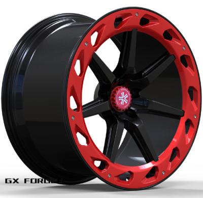 China Custom 1 piece ALLOY GX monoblock design forged wheels with custom decoration around for sale