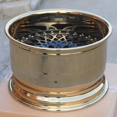 China 2pcs GX Aluminum Design Gold Plating Forged Wheel, Custom Forged Wheel, Forged Wheel Rim Diameter 16-22 Inch for sale