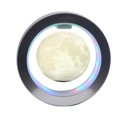 China Magnetic Levitation Tabletop Wireless Levitation Light Levitate 3d Moon Lamp Christmas New Year Gifts for sale