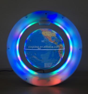 China Around the World Induction Magnetic Luminous Light Floating Rotating Globe for sale