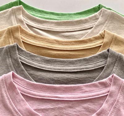 China Custom Eco Apparel Women's Anti-wrinkle Cotton 55%hemp 45%organic T-shirts for sale