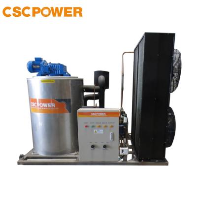 China Hotels cscpower 1 ton seawater flake ice maker / ice flaker machine for sale