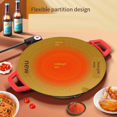 China Household China New Barbecue Roasting Pans Korean Electric Fry Pan Multifunctional Indoor Non Stick Electric Cooking Pan for sale