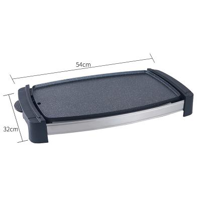 China Non-stick Surface Hot Sales Electric Nonstick Baking Pan 1800w Korean Electric Indoor Barbeque Grill for sale