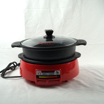 China Household factory hot sale Korean hot pot turtle non-stick hot pot 8L non-stick hot pots for keeping food hot for sale