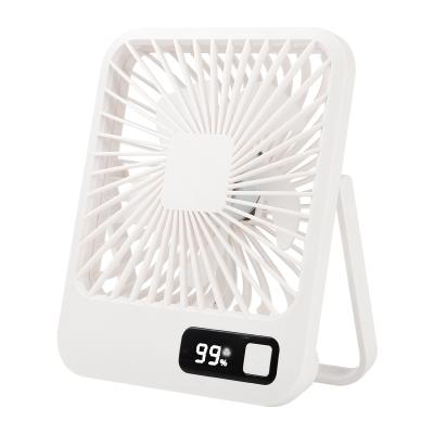 China New USB Mini Foldable Fan With Digital Foldable Portable Desktop Display Fan for sale