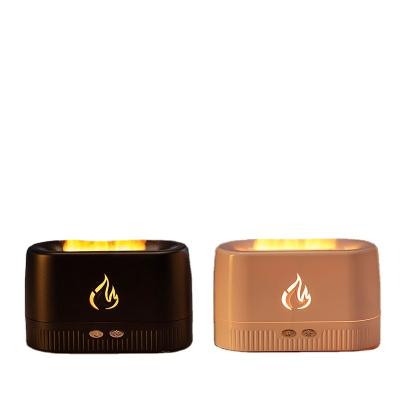 China New Small Car Humidifier USB Essential Oil Aroma Flame Diffuser 3D Flame Humidifier School Humidifier for sale