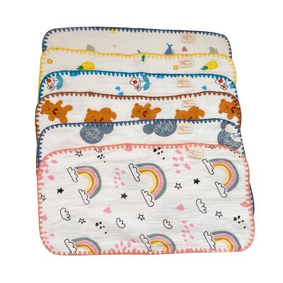 China Gauze Baby Handkerchief Saliva Towel Soft Absorbent by Gauze Kindergarten Towel Children Safe for Kids Cotton for sale