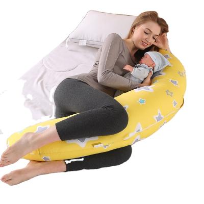 China Wholesale Soft Anti-Static Manufacturing C Shaped FullBreastfeeding Pillow Pregnancy Pillow Case With Detachable Velvet Space Baby for sale