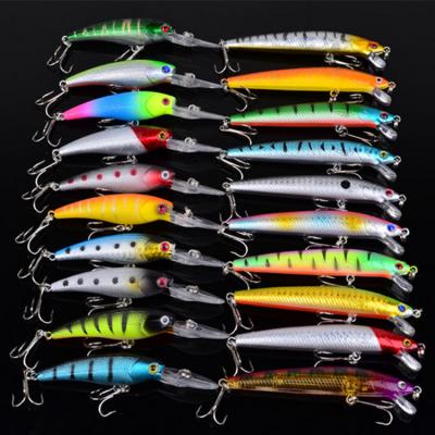 China 20 Pcs New Sales Zinc Alloy Hot Minnow Floating Set Box for sale