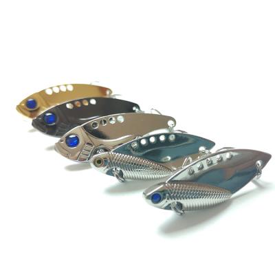 China China Wholesale 3D Zinc Alloy Eyes 5.5cm 11g Sinking Fishing Lure VIB for sale