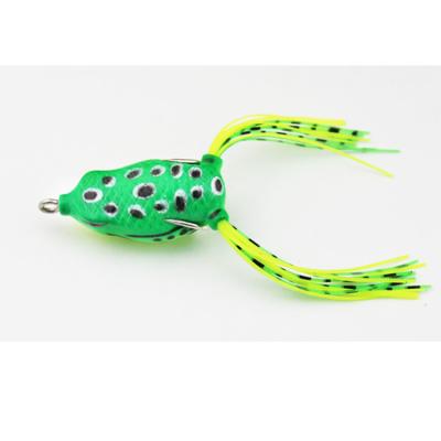 China Imported Germany 40mm Frog 6g Plastic Fish Bait PVC Materials Lure Jumping Frog Lure for sale