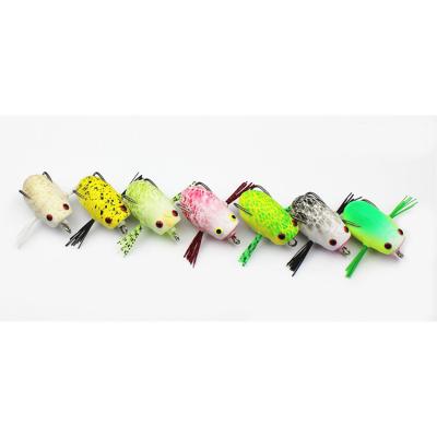 China Germany Hot Sale 35mm Frog 7.5g Hollow Jumping Lure Imported PVC Materials for sale