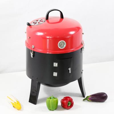 China Adjustable Size BBQ Grills Smoker Multi Mini Charcoal Barbecue Fish Smoker Oven Rodster Smoker Functions Meat Grill for sale