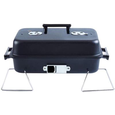 China Adjustable Height Rectangle BBQ Grill With Cover Portable Charcoal Grill Foldable BBQ Grill for sale