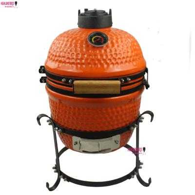 China Size Adjustable BBQ Grill Kamado Outdoor Auplex Ceramic Grill 13 Inch BBQ Charcoal Kamado Egg Grill for sale