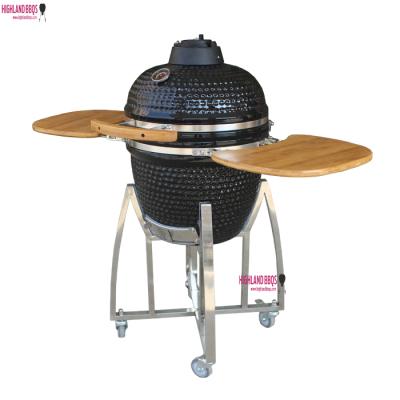 China Oven Ceramic Heavy Duty Grill Adjustable Size Charcoal Grill 18 Inch Kamado BBQ Grill For Outdoor for sale