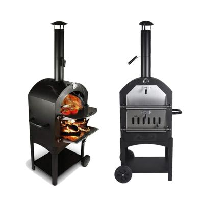 China Oven Stovetop Charcoal Woodfire Pizza Adjustable Oven Pizza Size Charcoal Baking Grill for sale