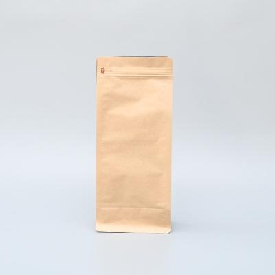 China Custom resealable pe kraft paper tea coffee snack packaging ziplock bag for food for sale