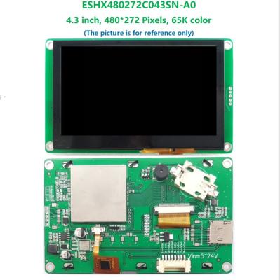 Κίνα Οθόνη UART TFT 4,3 ιντσών Διασύνδεση 480x272 TTL 8N1 UART, CMOS/3,3V TTL προς πώληση