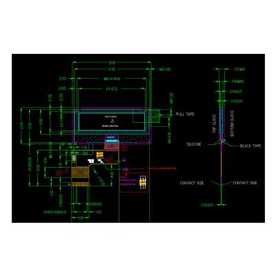 Cina STN Modulo di visualizzazione LCD blu da 1,7 pollici 128X32 Dots Driving ICST7567 1/33DUTY 1/6BLAS in vendita