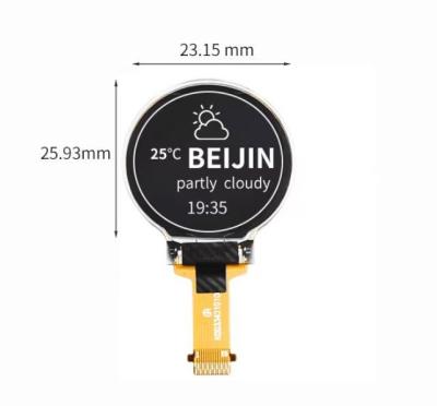 China 0.75inch 128x128 Round Oled Display Panel SSD1327 Small Oled Screen Connector 15pin SPI I2C Oled Panel for sale