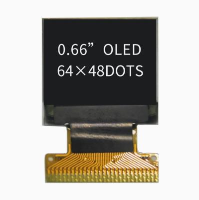 China 0.66 Inch White 64*48 Dots Dfstn OLED With Drive IC For Smart Watch Meter Screen for sale