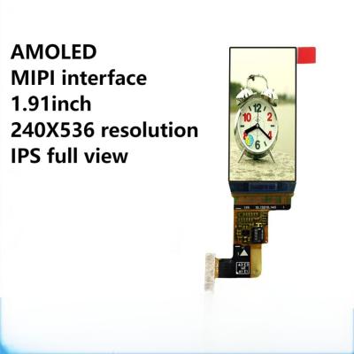 China 1.91inch display screen, 240×536 AMOLED IPS single-module liquid crystal display screen. for sale