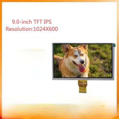 China High Definition 9.0 Inch TFT IPS Full Viewing Angle RGB Communication Liquid Crystal Display With 1024*600 Pixels 50 PIN 18V for sale