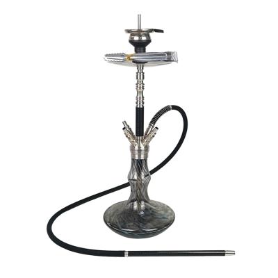 China Glass Can Be New Customized Model Hookah Shisha Matte Black Hooka Stainless Steel Hookah Shisha Carbon Hose for sale